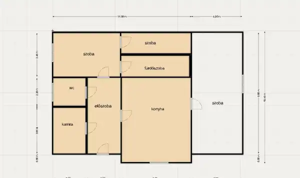 Eladó ikerház, Komárom 2+1 szoba 68 m² 27.5 M Ft