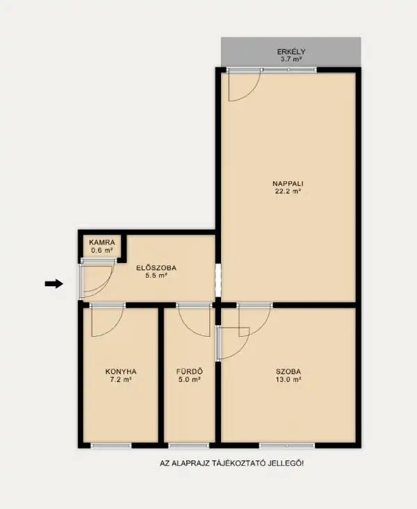 Eladó téglalakás, Tatabánya 2 szoba 56 m² 37.9 M Ft