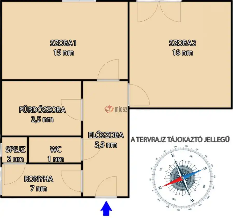 eladó téglalakás, Tatabánya