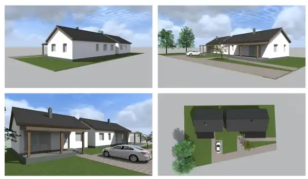 Eladó új építésű ikerház, Ászár 4 szoba 95 m² 78.9 M Ft