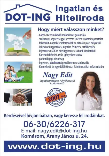 Eladó új építésű ikerház, Komárom 4 szoba 95 m² 71.58 M Ft