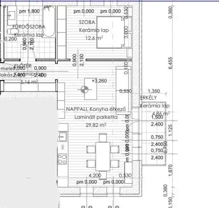 Eladó új építésű téglalakás, Komárom 2 szoba 57 m² 58.15 M Ft