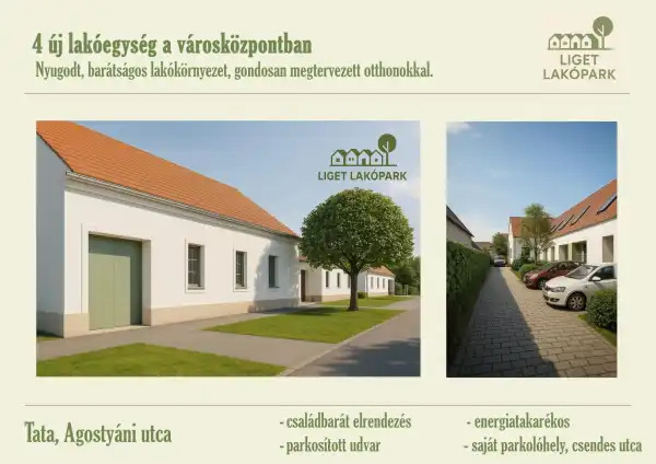 Eladó új építésű téglalakás, Tata 3 szoba 57 m² 70 M Ft